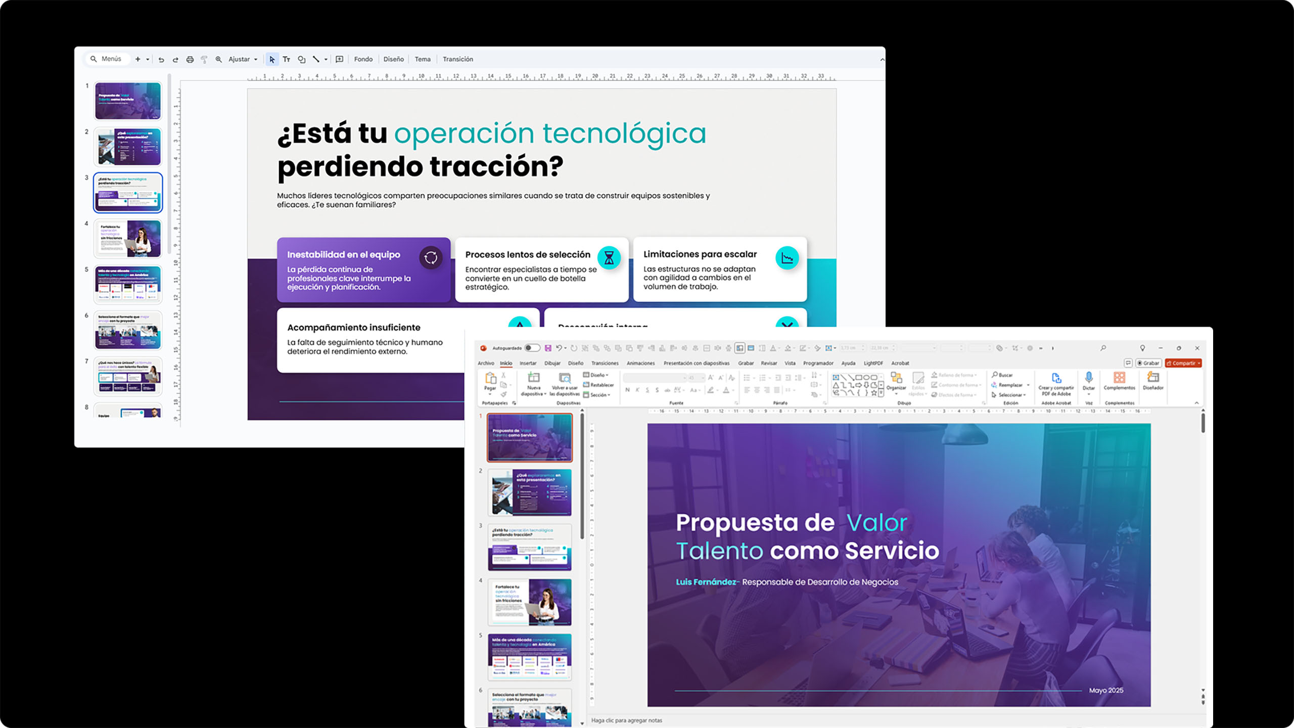 Google slide y powerpoint